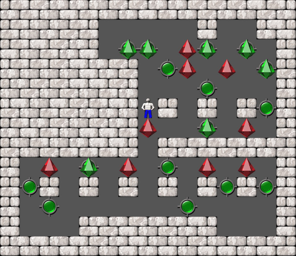 Sokoban Bugs550 collection level 334